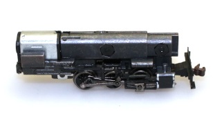Complete Loco Chassis - Black/Silver ( N 0-6-0 )